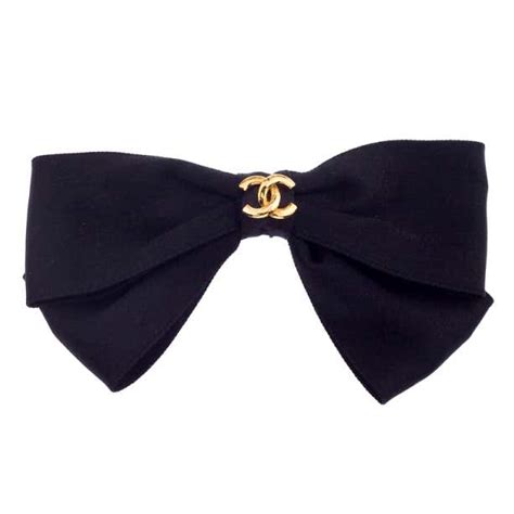 barette chanel|chanel bow tie for hair.